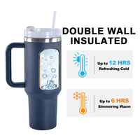 Bouteille d'eau isotherme en acier inoxydable personnalisée sans BPA de 40 oz, écologique, noir mat, vert, multicolore, gobelet avec logo personnalisé