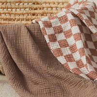 Draps de lit pour bébé certifiés GOTS en gros, en mousseline de coton biologique soyeuse antidérapante pour nouveau-né, drap-housse mignon pour berceau et lit de bébé
