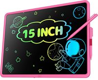 Tablette d'écriture 15 pouces, alimentée par USB/batterie, tableau d'écriture réutilisable pour enfants, jouet éducatif léger pour l'enseignement et la maison