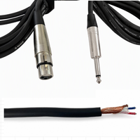 Câble de microphone XLR mâle-femelle OEM RH-X057 avec blindage spiralé, gaine en PVC, conducteur en cuivre sans oxygène