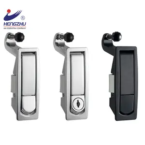 Hengzhu MS606 Zinc Alloy Push Button Panel Lock Distribution Box Compression Trigger Lock Cabinet Door Lock