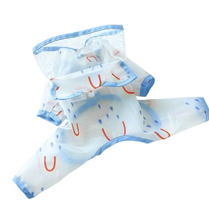 Imperméable pour animaux de compagnie, pour chiens et chats de petite et moyenne taille, imperméable avec imprimé arc-en-ciel et design à capuche avec oreilles de chat, vêtements d'extérieur - Product Image 5