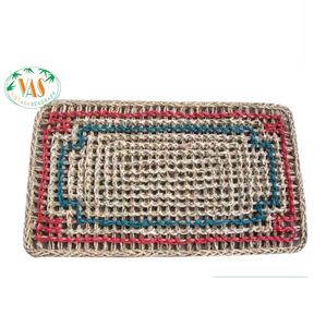 Alfombra Rectangular Hecha a Mano con Diseño de Jacinto de Agua y Estampado Animal, Ecológica, de Fibra Natural Trenzada, Tamaño Grande 200x300cm - Product Image 2