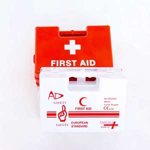 EVERISE Trousse de premiers <span class=keywords><strong>soins</strong></span> professionnelle en ABS à montage mural ZA-02, personnalisable, fournitures médicales internes, classe I, 1 an - Product Image 1