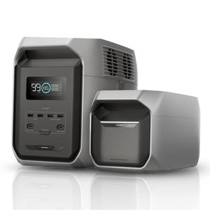 Station d'alimentation portable Delta 3 1500W 1800W 1536Wh avec batterie Lifepo4 1024Wh UPS pour le camping en plein air - Interface USB et fonction de charge - Product Image 1