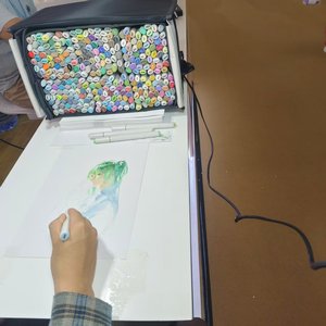带有您自己的徽标的 36-300 色光滑双头艺术记号笔，无毒酒精墨水，双面书写绘画涂鸦套装 - Product Image 6