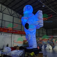 Ballon gonflable publicitaire astronaute décoration lumineuse LED pour événement aérospatial