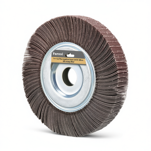 Disque à lamelles Fervi en oxyde d'aluminium, tissu perforé, 100 mm, pour meulage - Product Image 2