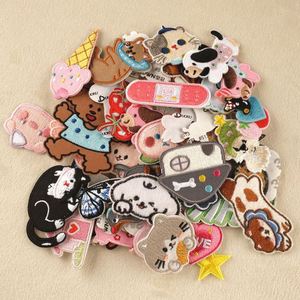 Many Kinds of Color DIY 3.2cm Patches Streamer Keychain Bags Pendant Can Be Pressed with INS Style <b>Name</b> Embroidery Cloth Strip - Product Image 6