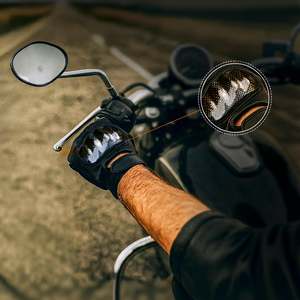 Gants de conduite unisexes en cuir de mouton à doigts entiers, haute qualité, toutes saisons, protection durable pour l'entraînement physique en extérieur - Product Image 6