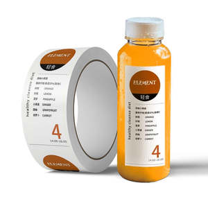 לוגו מותאם אישית מודפס בקבוקי פלסטיק ריקים עם תוויות אריזה מזון משקה מנגו בקבוק מדבקה רול - Product Image 6