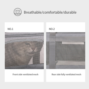 Özel kedi tekerlekler köpek taşıyıcı havayolu onaylı uçuş kamp için teleskopik kolu ile kedi çantası evcil hayvan taşıyıcı açık - Product Image 4