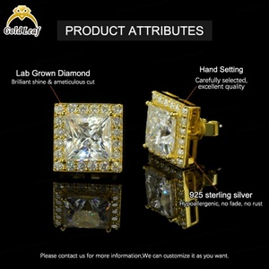 Boucles d'oreilles de fiançailles en argent sterling 925 avec diamant rond brillant de 1 carat et 0,5 carat cultivé en laboratoire, certifié IGI, Goldleaf Custom - Product Image 4