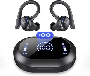 Không Dây Earbuds Bluetooth Tai Nghe 50Hrs Phát Lại Được Xây Dựng Trong Mic Earbuds IPX7 Không Thấm Nước Earhooks Thể Thao Tai Nghe