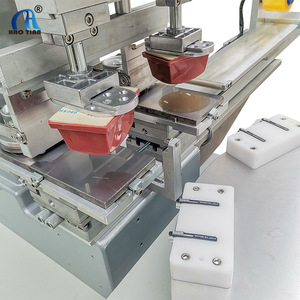 Haotian Rotary Pad <b>Printing</b> <b>Machine</b> P-150P8 Two-Color Pneumatic Drive For Stationery Small Pen Holder <b>Printing</b> - Product Image 1