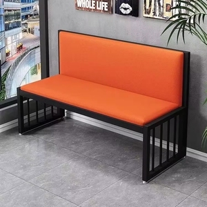 Sillones de Espera para Salón de Belleza, Sofás Dobles y Triples de Hierro Forjado con Cojines Suaves, Estilo Moderno - Product Image 5