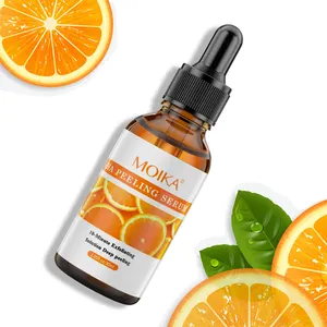 Private Label Skin Care Serum Hyaluronic Acid Vitamin E OEM Organic Anti Aging Brightening Wrinkle Fruit Acid Face Serum