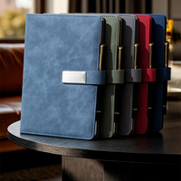 Agenda/Diario Personalizada de Cuero PU con Diseño Vintage, Encuadernación Espiral y Hojas Sueltas A5, Regalo de Navidad