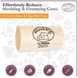 Cepillo de Madera para Aseo de Mascotas, Herramienta Profesional para Eliminar el Pelo de Perros, Gatos y Caballos, Reduce el Pelo Suelto, Removedor de Pelo de Perro - Product Image 3