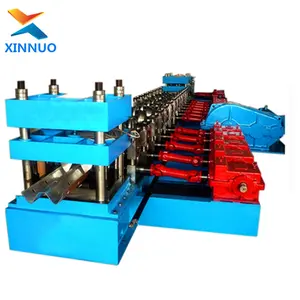 Best price CE thire waves w beam steel highway guardrail rollformer guard rail crash barrier roll forming machine