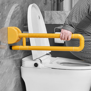 Barre d'appui pour toilettes en acier inoxydable antidérapante, fixation murale pour la sécurité des personnes âgées - Product Image 1