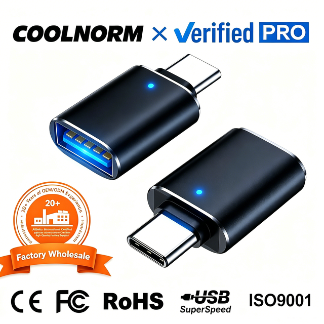 TYPE-C3.0 Adapter Aluminum Alloy USB-C to USB 3.0 Adapter High-Speed Data Transfer for Laptops Phones & Tablets