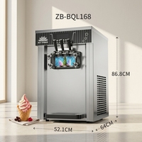 Commerciële volautomatische soft-icecreammachine - desktop/verticaal model voor kleine kraampjes & snackbars