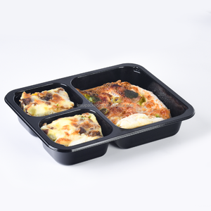 1 2 3 scomparto cpet ovenable <span class=keywords><strong>vassoio</strong></span> di imballaggio 220 c contenitore ciotola di <span class=keywords><strong>plastica</strong></span> cibo CPET <span class=keywords><strong>vassoio</strong></span> <span class=keywords><strong>con</strong></span> pellicola CPET - Product Image 4