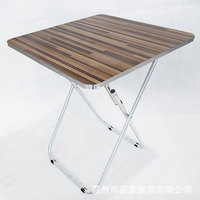 Table pliante, table à manger pour la maison, table de restaurant, location de chambre, table carrée pliante simple et portable