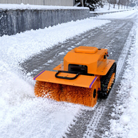 Robot déneigeur télécommandé RTK GPS, souffleuse à neige autonome, machine de déneigement autopropulsée pour le déneigement