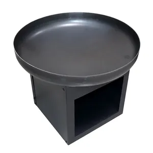 Outdoor Patio Heater wood burning Large New Industrial Style Fire bowl Round Cast Iron Fire pit