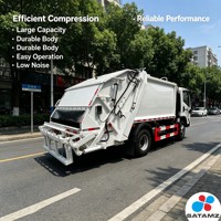 Camion de ramassage des déchets à chargement arrière avec volume de chargement de 6,5 m³ et haute efficacité pour les mines, les communautés résidentielles, les écoles