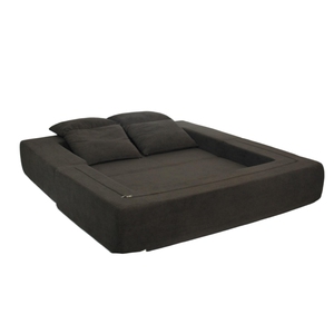 थोक इनडोर घर फर्नीचर लिविंग रूम उच्च घनत्व स्पंज वैक्यूम पैक भूरे रंग के आधुनिक संकुचित स्लीपर सोफा बिस्तर - Product Image 2