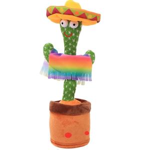 Danser Parler Cactus Jouets Cadeau D'anniversaire Danse Cactus Électronique En Peluche Jouet Décoration De La Maison-Pour-Enfants Cadeaux De Noël - Product Image 3