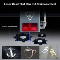 Module de gravure laser CNC 4LDS-V2 20W avec assistance pneumatique, tête de découpe laser à diode, pièce DIY pour verre, livraison gratuite en Europe