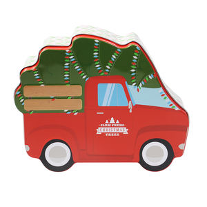 饼干罐方形马口铁罐哑光定制压花铁盒 - Product Image 5