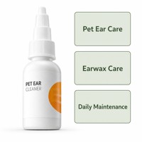 Enoug Nettoyant Auriculaire pour Animaux 50ml – Solution Douce pour Chiens et Chats – Élimine le Cérumen – Soin Quotidien des Oreilles
