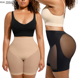 Waistdear - Pantalones Cortos Moldeadores de Cintura Baja con Control Firme, Reductores de Abdomen, de Nylon y Malla, Levanta Glúteos, Tallas Grandes, Venta al por Mayor - Product Image 1