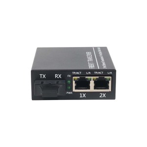 Convertidor de Medios de Fibra Óptica de 3 Puertos 10/100/1000M, Convertidores Ethernet Ópticos SC de 20KM - Product Image 3