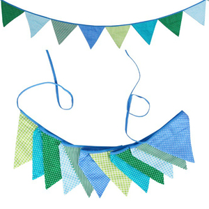 Guirlande <span class=keywords><strong>de</strong></span> fanions triangulaires en tissu <span class=keywords><strong>de</strong></span> coton pour décoration suspendue <span class=keywords><strong>de</strong></span> mariage, anniversaire, <span class=keywords><strong>maison</strong></span> et extérieur - Product Image 5