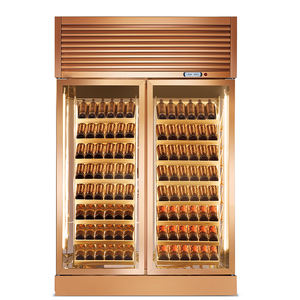 Réfrigérateur à vin à double usage de grande capacité à lumière LED Réfrigérateur à vin à contrôle indépendant de l'humidité - Product Image 1