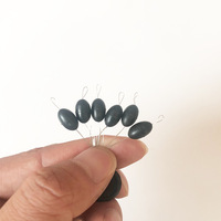 Perles de pêche lumineuses ovales en caoutchouc S M L, flotteurs, stoppeurs de ligne de pêche, accessoires de pêche