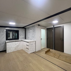 Maison modulaire préfabriquée moderne à 2 chambres, prête à être expédiée, avec cuisine, <span class=keywords><strong>salle</strong></span> <span class=keywords><strong>de</strong></span> <span class=keywords><strong>bain</strong></span> et terrasse, extensible, type conteneur - Product Image 5