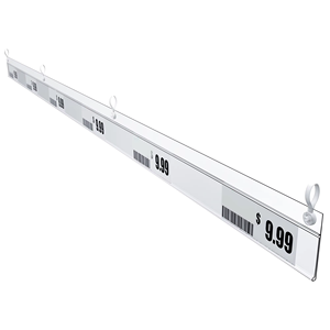 High-Clarity Adhesive Shelf Label <b>Holder</b> Plastic Data Strip for Grocery Store Inventory <b>Control</b> and Price Display - Product Image 3