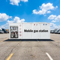 Station de carburant mobile en conteneur de 20 pieds ou 40 pieds, essence, diesel, acier au carbone, prix compétitif, marque JING CAI