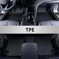 Conduite à gauche de haute qualité en cuir TPE 3 pièces 3D 5D tapis de voiture pour Toyota Hilux 2015-2024