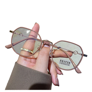 <span class=keywords><strong>Lunettes</strong></span> anti-lumière bleue rétro marron <span class=keywords><strong>de</strong></span> haute qualité et bon marché, unisexes, mode, pour ordinateur - Product Image 1