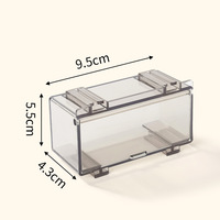 Boîte de rangement pour voitures miniatures de haute qualité, adaptée aux voitures à l'échelle 1:64, transparente, anti-poussière, empilable, pour collectionner les modèles de voitures en métal