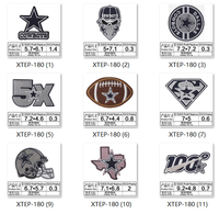 Écussons brodés pour vêtements d'équipe sportive NFL Dallas Cowboy, écussons brodés personnalisés NFL Star Cowboy à repasser pour vêtements, chapeaux, sacs