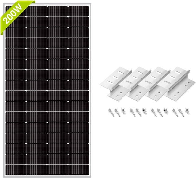 200 Watt Monocrystalline Solar Panel Home 180 Watt 12 Volt 200W Solar System 200w Solar Panel Mono PERC Half Cell